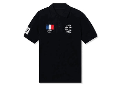 Anti Social Social Club France Polo Black