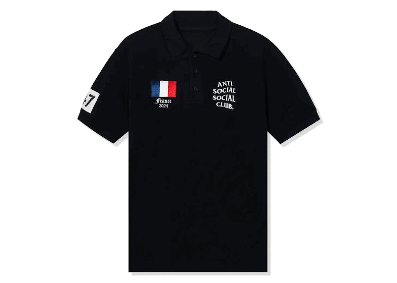 Anti Social Social Club France Polo Black