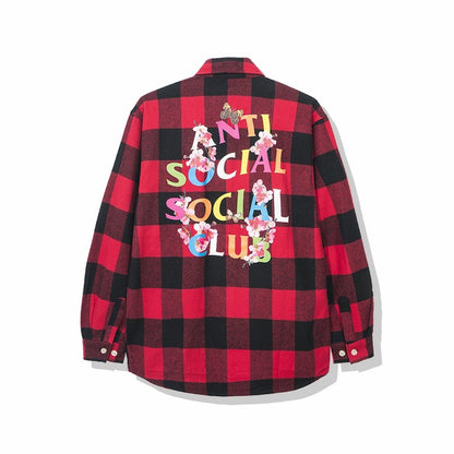 Anti Social Social Club Frantic Flannel Red