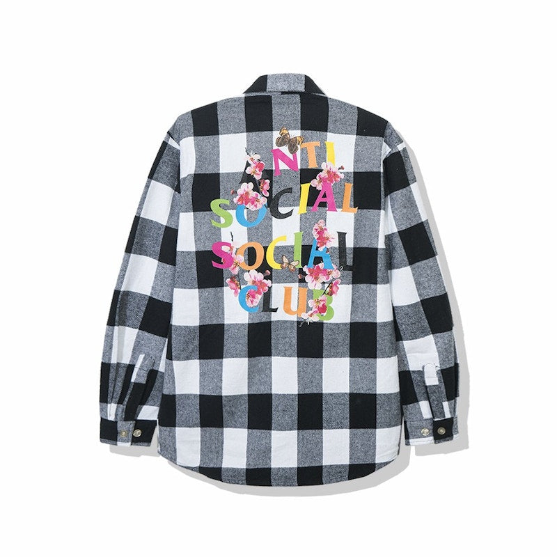 Anti Social Social Club Frantic Flannel White