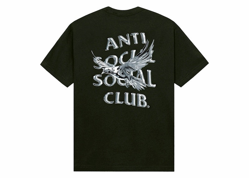 Anti Social Social Club Frantically Melting Tee Olive