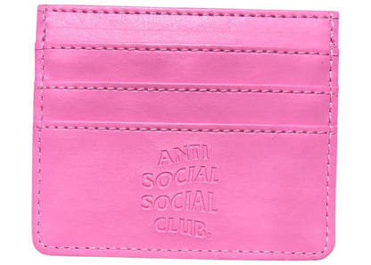 Anti Social Social Club Get Weird Card Holder Pink