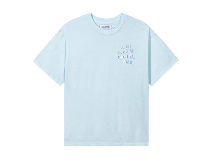 Anti Social Social Club Get Weird Hologram Tee Sky Blue