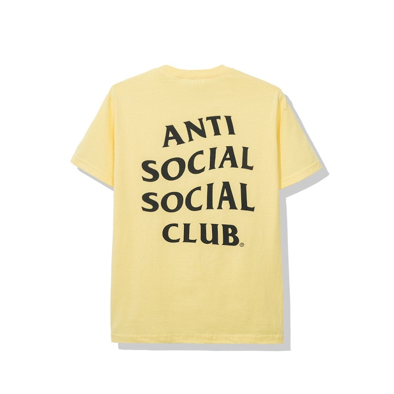 Anti Social Social Club Glitter Tee Yellow