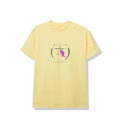 Anti Social Social Club Glitter Tee Yellow