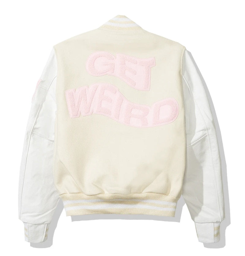 Anti Social Social Club Golden Bear Jacket (FW19) White/Cream