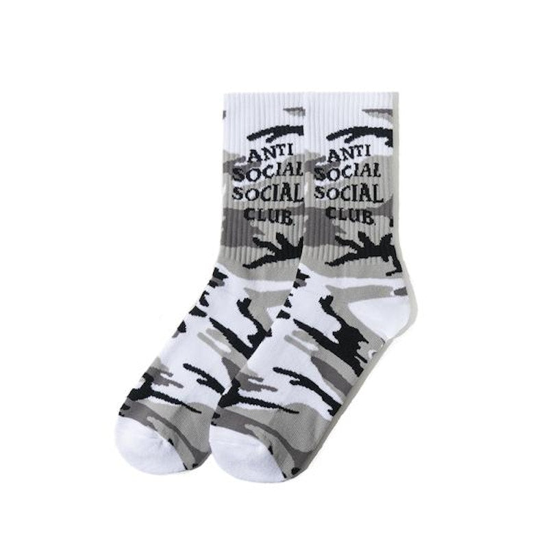 Anti Social Social Club Gone Socks Snow Camo