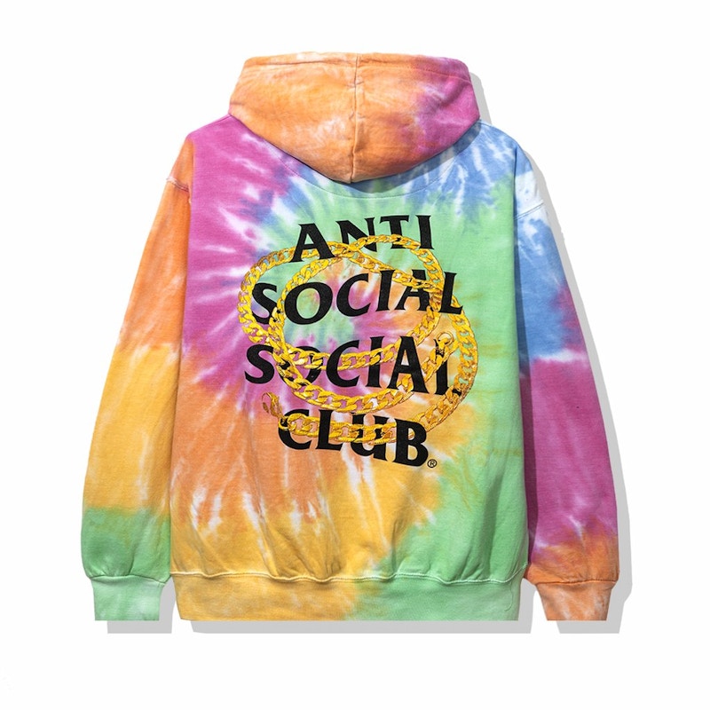Anti Social Social Club Good Hoodie Rainbow Tie Dye