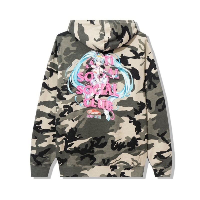 Anti Social Social Club Good Smile Racing Hatsune Miku Hoodie Camo