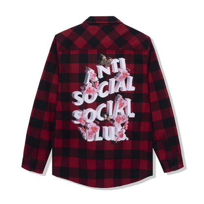 Anti Social Social Club Happiest Place On Earth Flannel Red