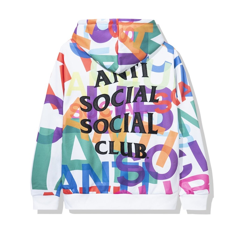 Anti Social Social Club Headrush All Over Hoodie White