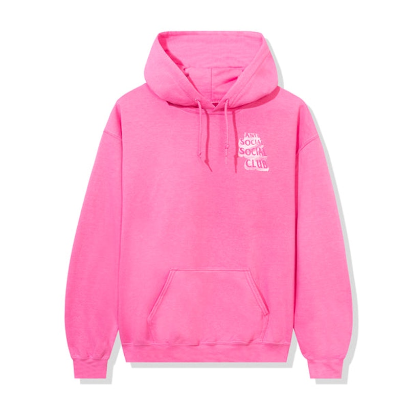 Anti Social Social Club Heart As Rock Hoodie Pink