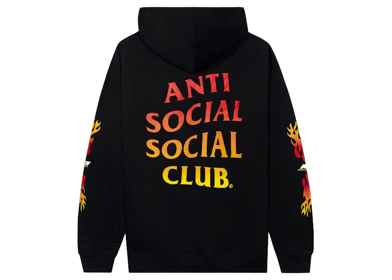 Anti Social Social Club Hot At First Hoodie Black