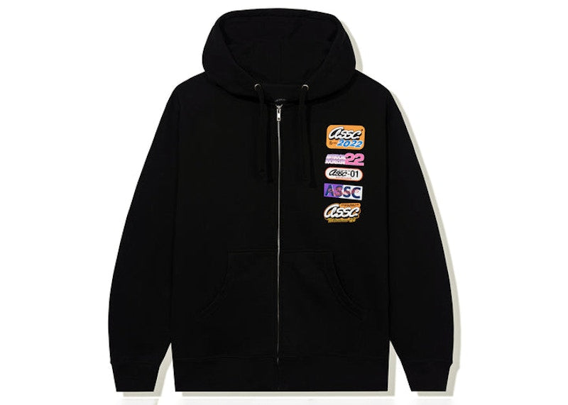 Anti Social Social Club Hot Nights Zip Hoodie Black