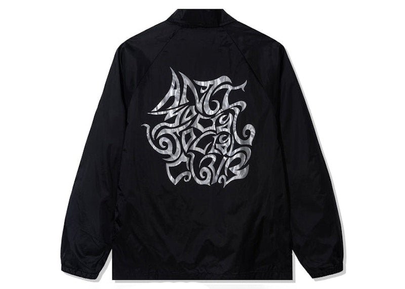 Anti Social Social Club I Get Into It Coach Jacket Black