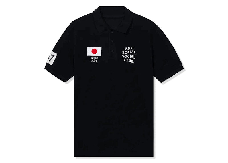 Anti Social Social Club Japan Polo Black