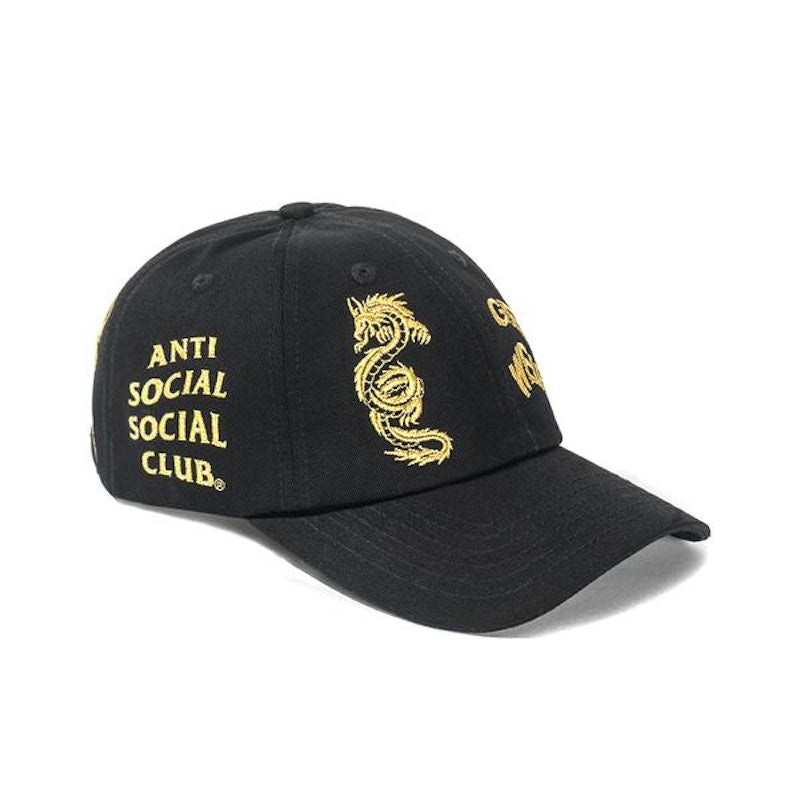 Anti Social Social Club Just My Luck Cap Black/Gold