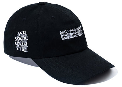 Anti Social Social Club Kaburosai Cap Black