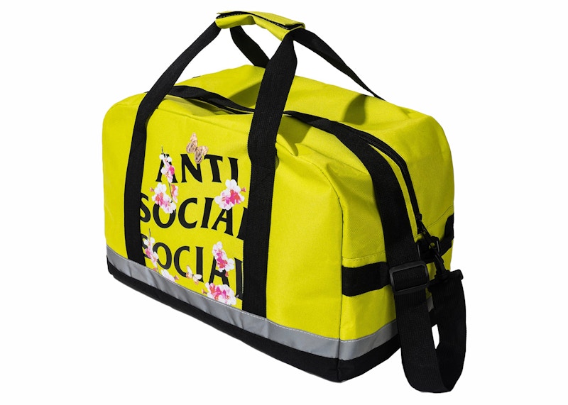 Anti Social Social Club Kkoch 3M High Visibility Duffle Bag Neon