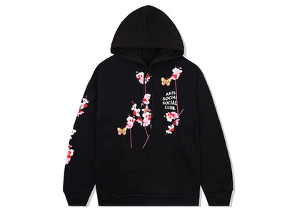 Anti Social Social Club Kkoch Butterflies Full Embroidery Hoodie Black