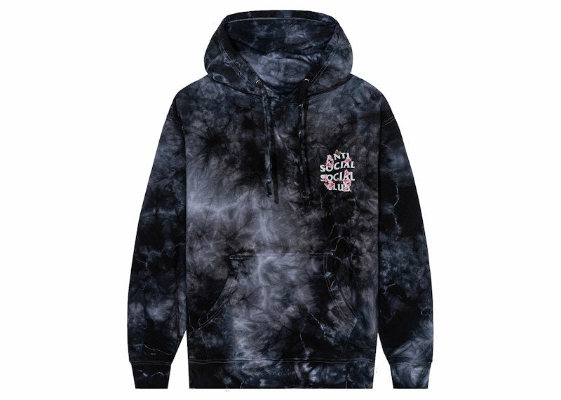 Anti Social Social Club Kkoch Hi-5 Tie Dye Hoodie Black