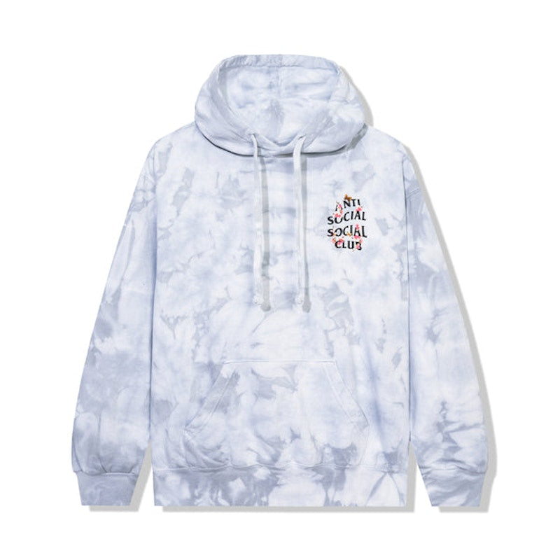 Anti Social Social Club Kkoch Never Dies Hoodie Grey Tie Dye