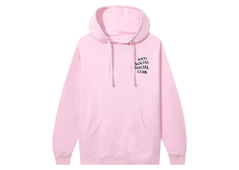 Anti Social Social Club Kkotch Hoodie Black Hoodie Pink