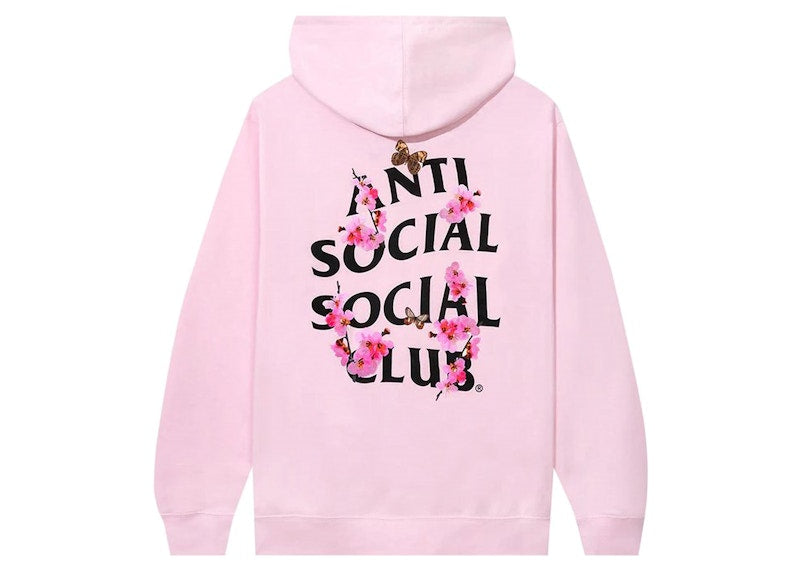 Anti Social Social Club Kkotch Hoodie Black Hoodie Pink