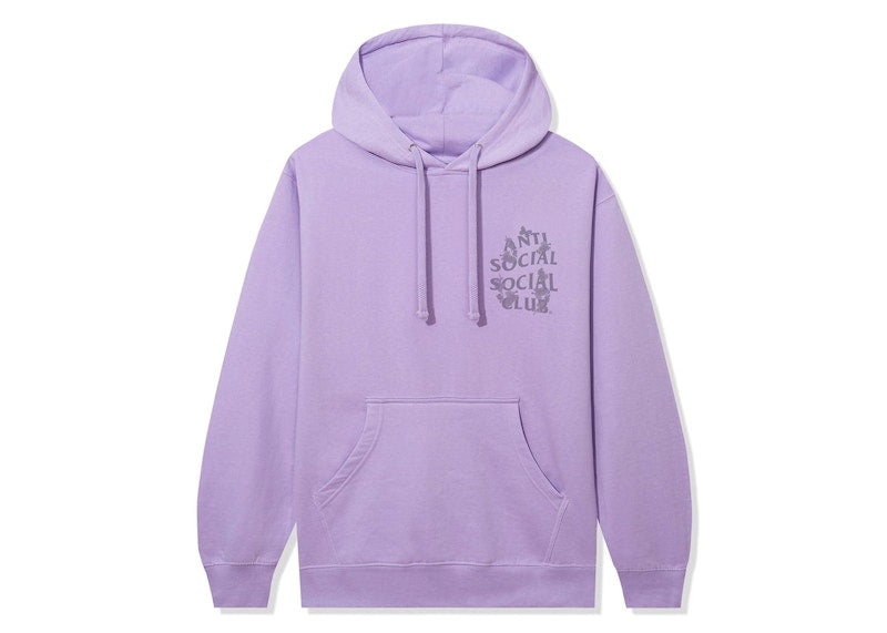 Anti Social Social Club Kkotch Tonal Hoodie Plum