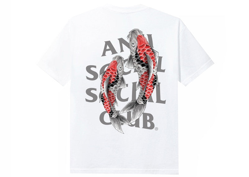 Anti Social Social Club Koi Garden 3M Reflective Tee White