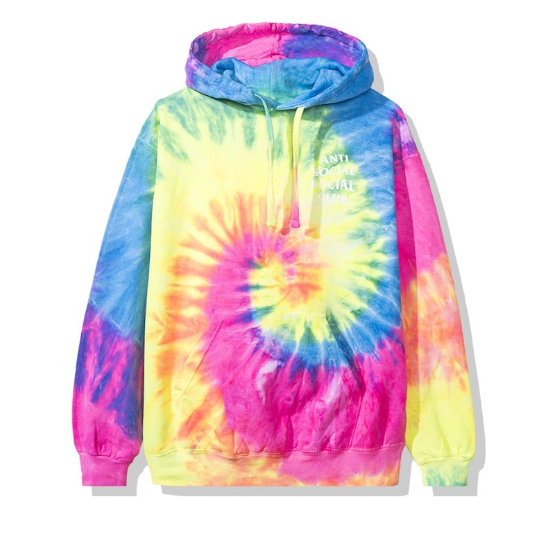 Anti Social Social Club Laguna Hoodie (FW19) Rainbow Tie Dye