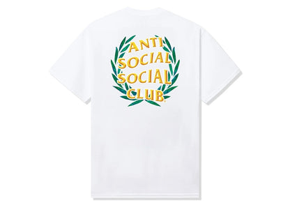 Anti Social Social Club Laurel Logo Flip Tee White