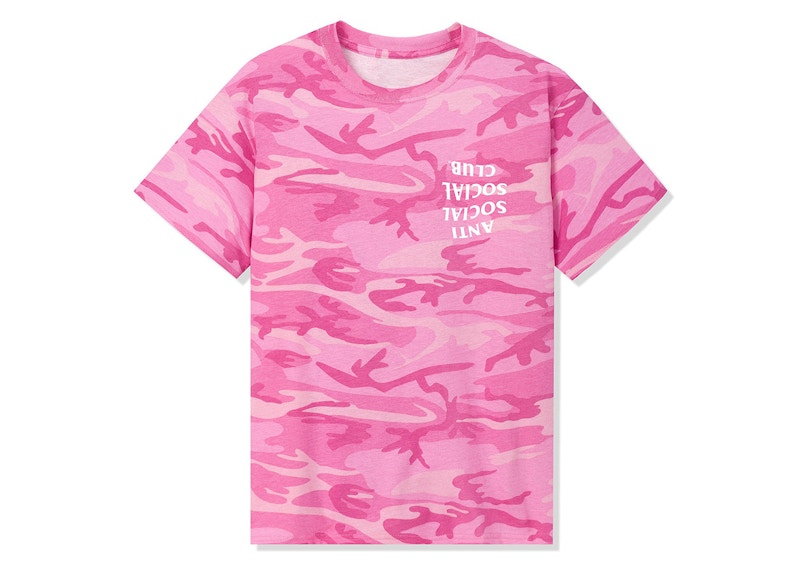 Anti Social Social Club Mind Play Tee Pink Camo
