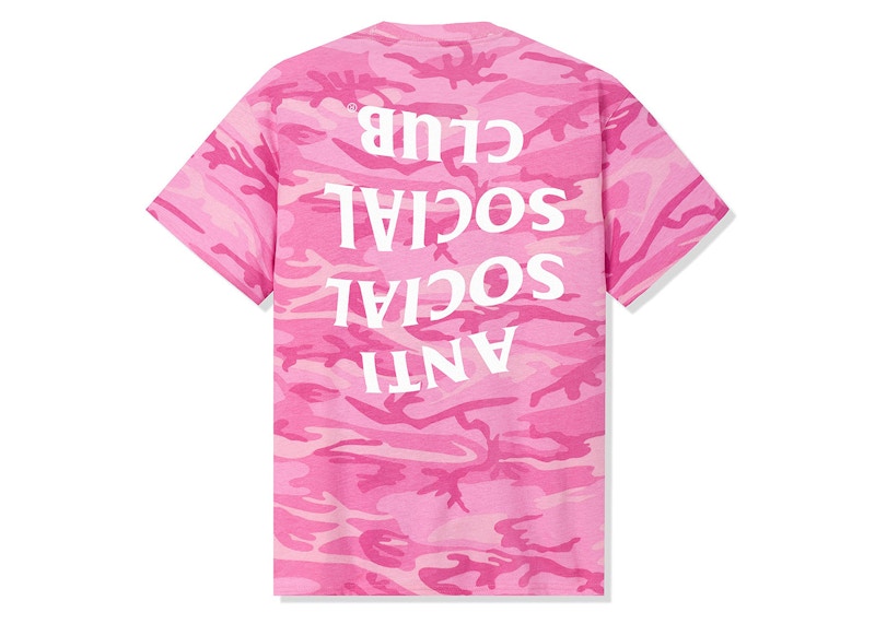 Anti Social Social Club Mind Play Tee Pink Camo