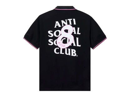 Anti Social Social Club Monegasque Polo T-shirt Black