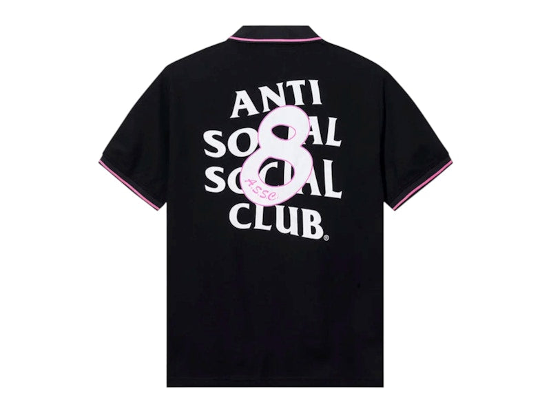 Anti Social Social Club Monegasque Polo T-shirt Black