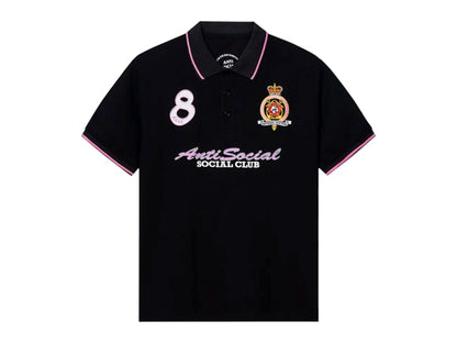 Anti Social Social Club Monegasque Polo T-shirt Black