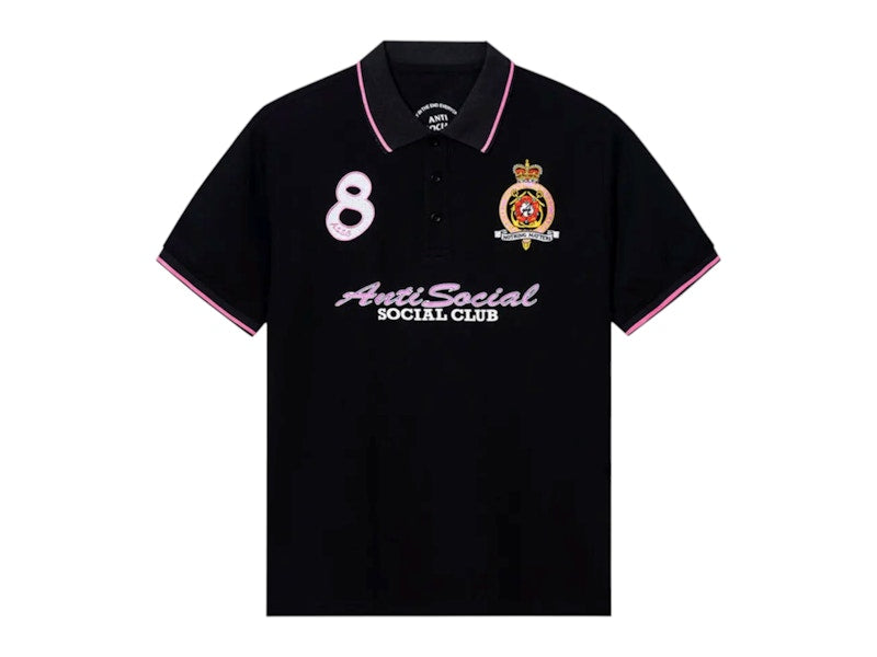 Anti Social Social Club Monegasque Polo T-shirt Black