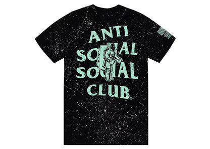 Anti Social Social Club Nasa Nebula Glow In The Dark Tee Black