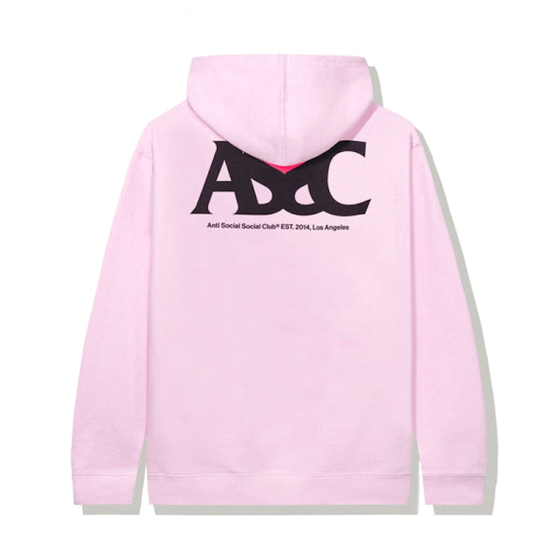 Anti Social Social Club Negative Space Hoodie Pink