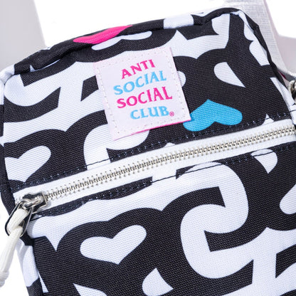 Anti Social Social Club Negative Space Side Bag White