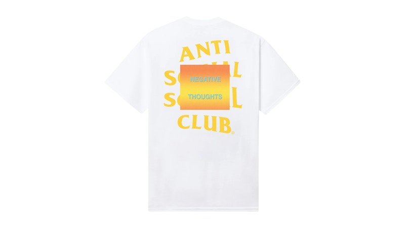 Anti Social Social Club Negative Thoughts Tee White