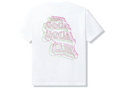 Anti Social Social Club Neon Lights And A Lot Of Rain T-shirt White