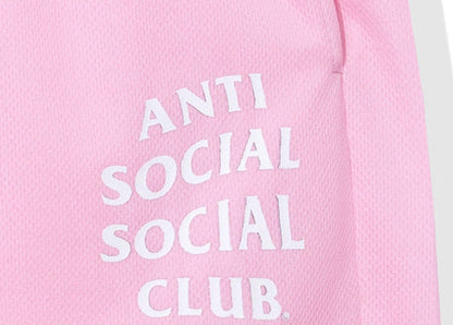 Anti Social Social Club Never Made The Team Mesh Shorts Pink
