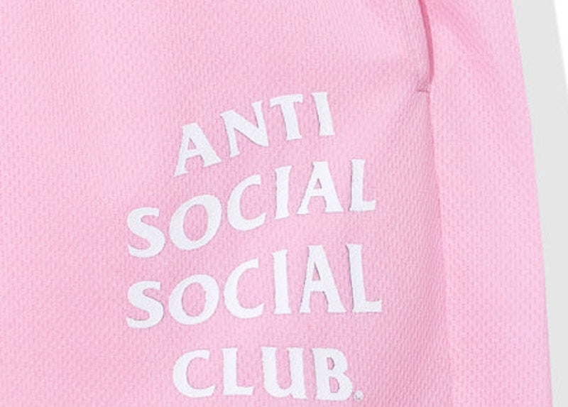 Anti Social Social Club Never Made The Team Mesh Shorts Pink