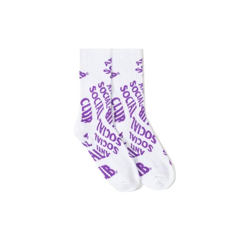 Anti Social Social Club No Drama Socks White