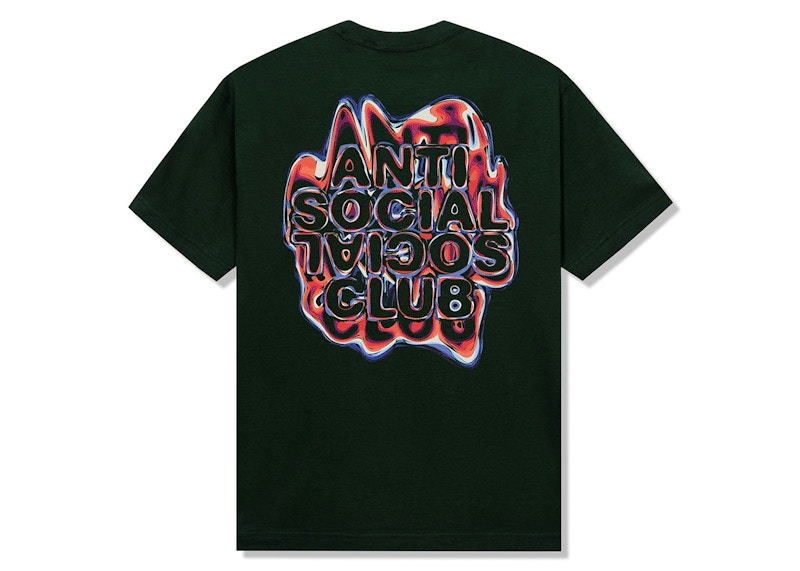 Anti Social Social Club Oil Slick Tee Forest Green