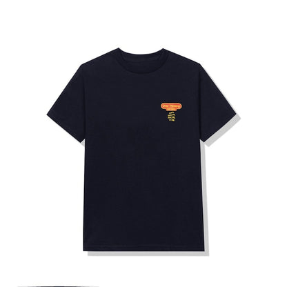Anti Social Social Club Over Thinking 21 Tee Navy
