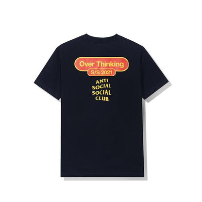 Anti Social Social Club Over Thinking 21 Tee Navy