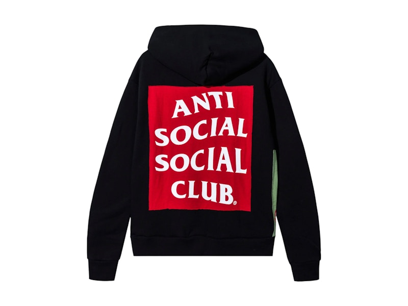 Anti Social Social Club Patchwork Hoodie Black